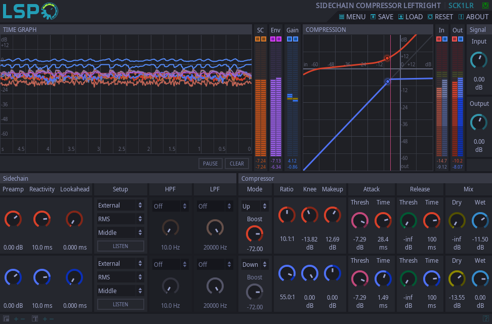 Sidechain-Kompressor LeftRight