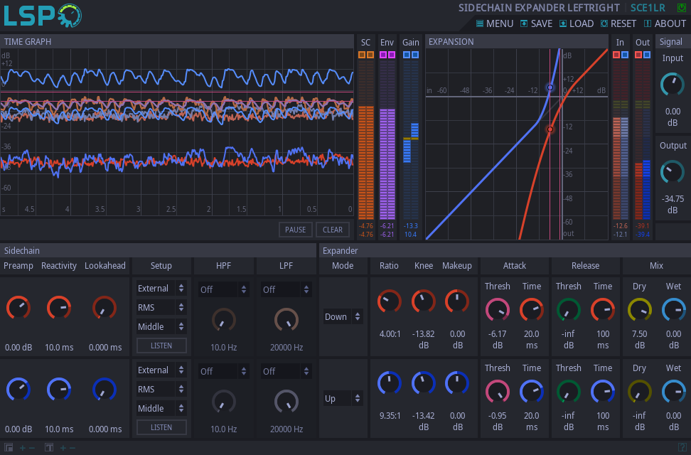 Sidechain-Expander LeftRight