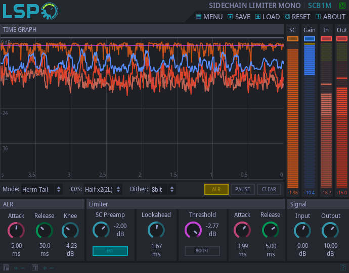 Sidechain-Begrenzer Mono